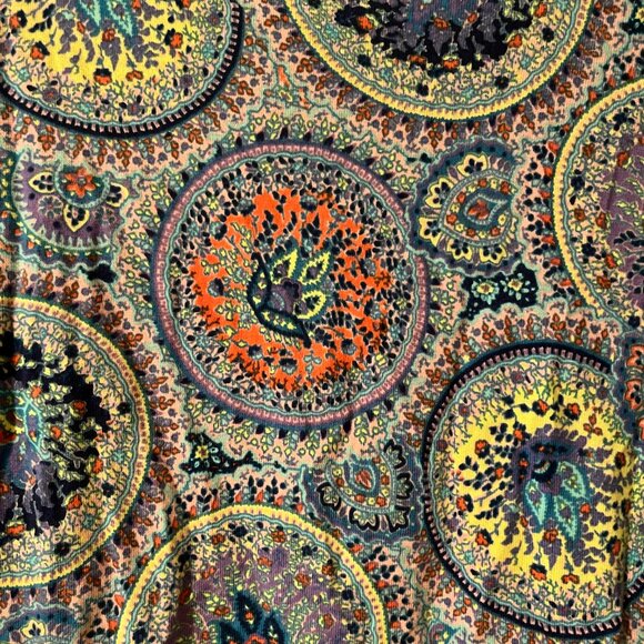 Talbots NWT Medallion Pattern Cotton Blend Sweater 3/4 Sleeve Size 1X - Picture 3 of 5